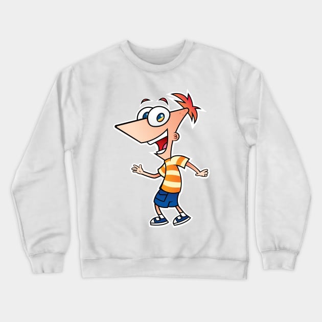 Happy Phineas Crewneck Sweatshirt by kaelabp